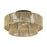 Livex Florell 3Lt 18" Dia Semi-Flush, Bronze/Gold Polyester