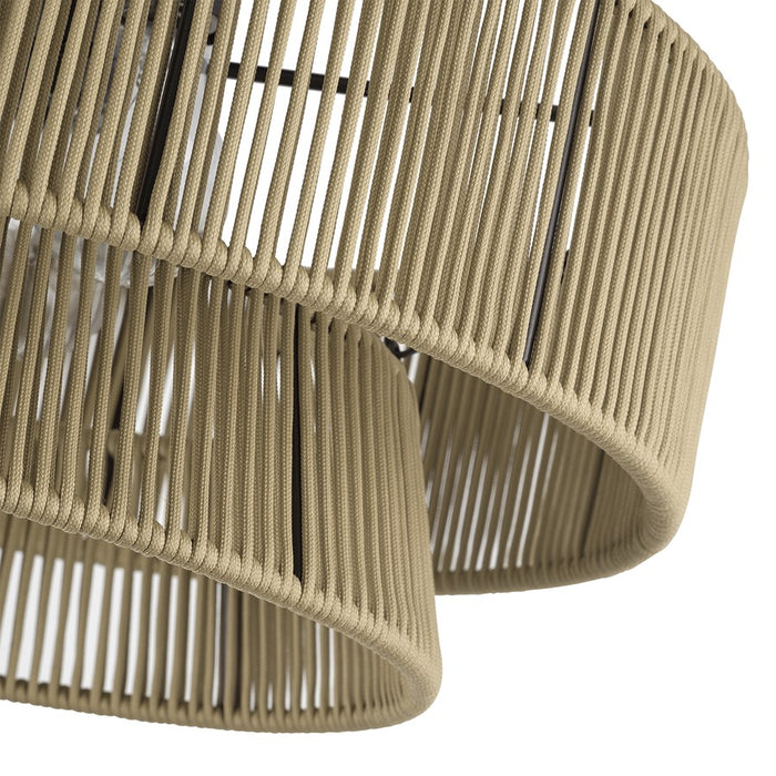 Livex Florell 4Lt Extra Large Semi-Flush, Bronze/Gold Polyester