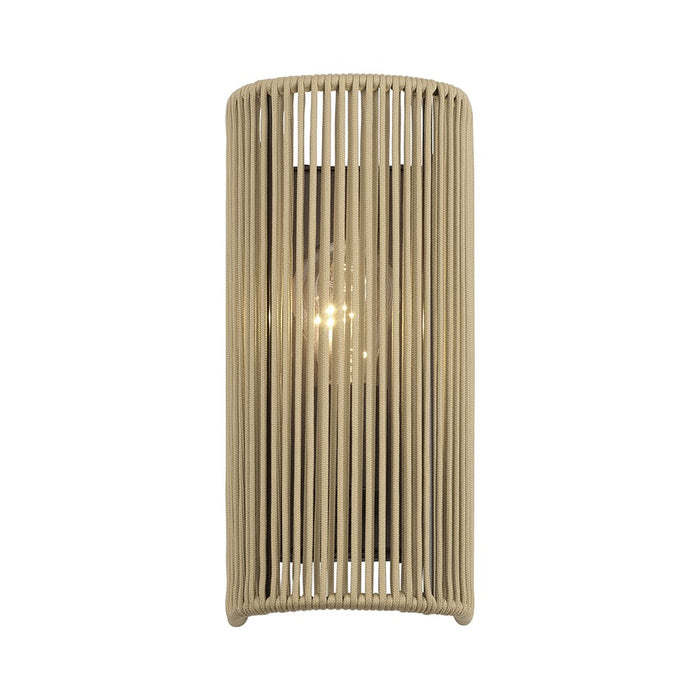 Livex Acordia 1Lt ADA 5" Sconce, Bronze/Venetian Gold Polyester Rope