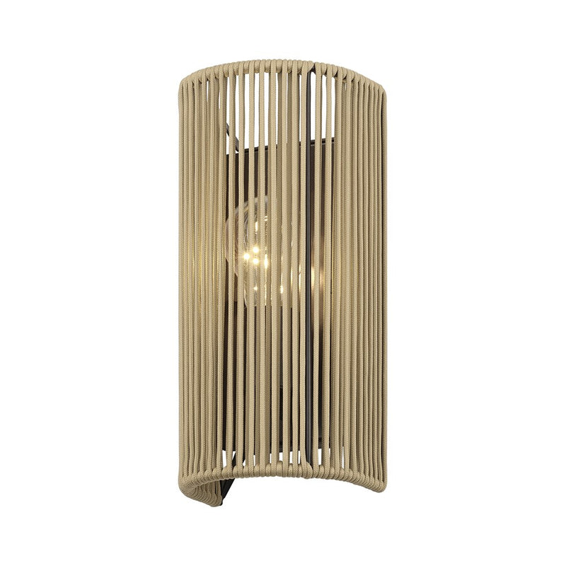Livex Acordia 1Lt ADA 5" Sconce, Bronze/Venetian Gold Polyester Rope
