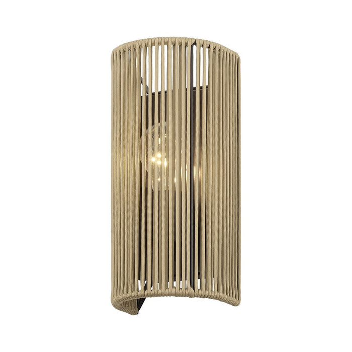 Livex Acordia 1Lt ADA 5" Sconce, Bronze/Venetian Gold Polyester Rope