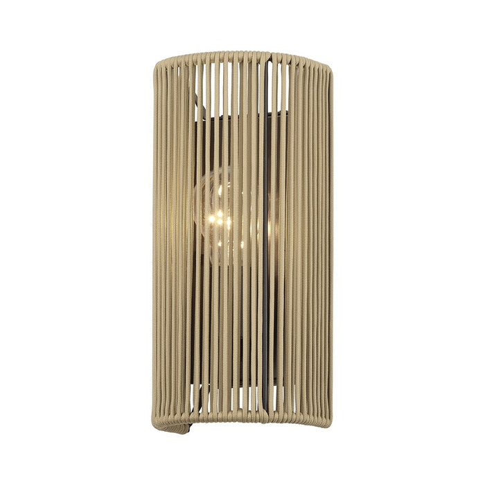 Livex Acordia 1Lt ADA 5" Sconce, Bronze/Venetian Gold Polyester Rope
