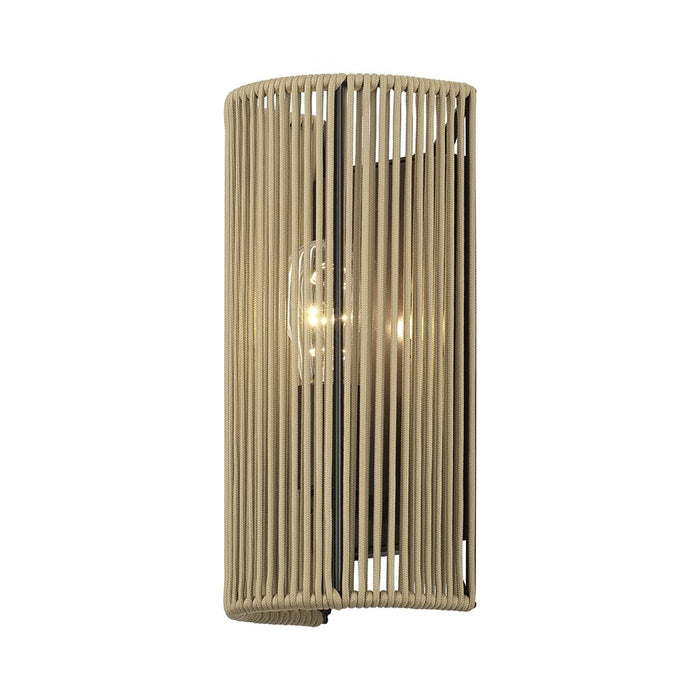 Livex Acordia 1Lt ADA 5" Sconce, Bronze/Venetian Gold Polyester Rope