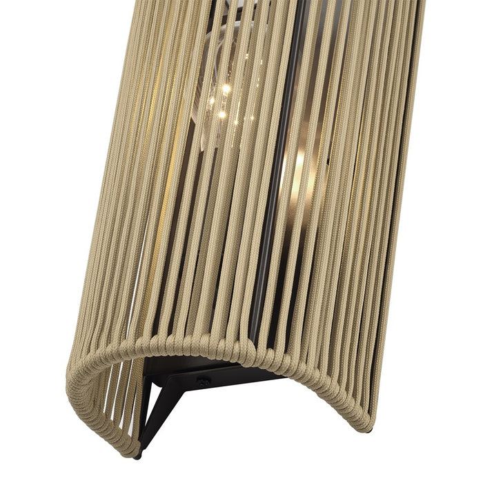 Livex Acordia 1Lt ADA 5" Sconce, Bronze/Venetian Gold Polyester Rope