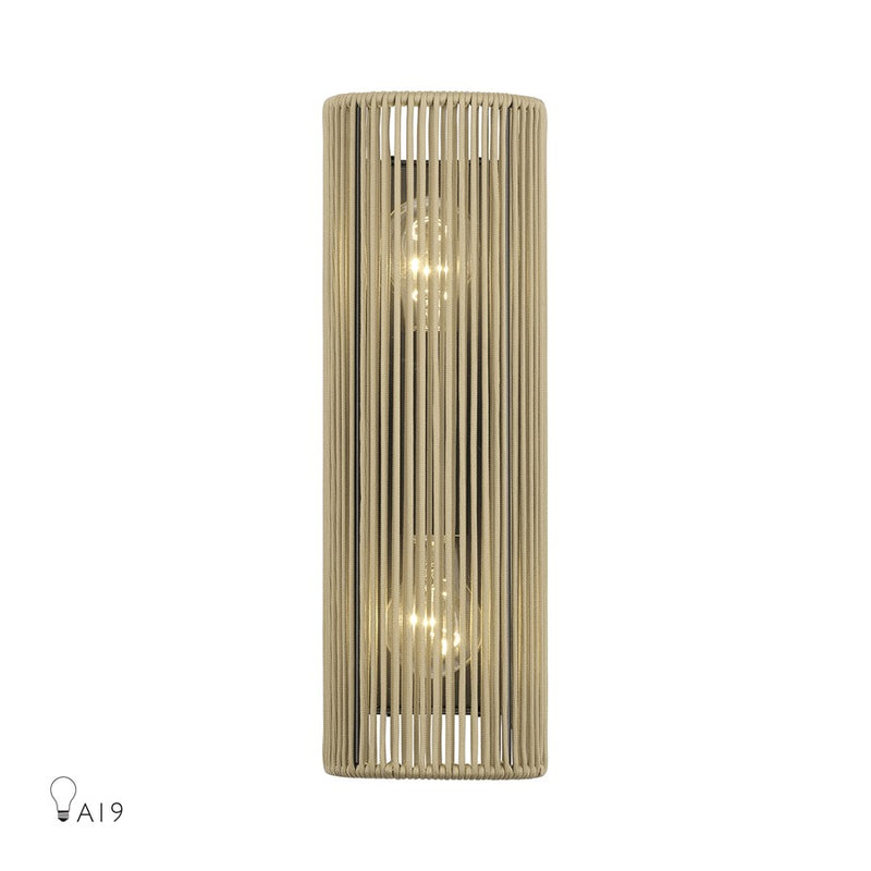 Livex Acordia 2Lt ADA Sconce, Bronze/Venetian Gold Polyester Rope - 53171-92