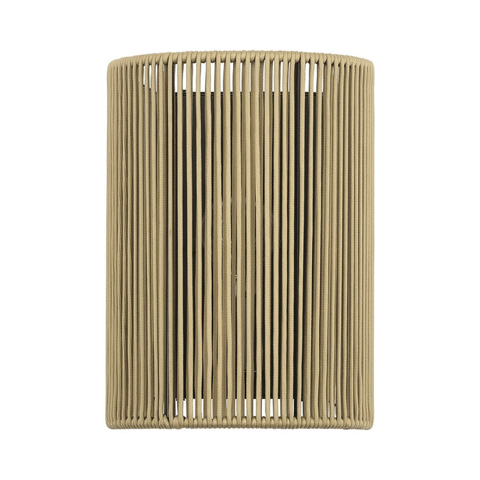 Livex Acordia 1Lt ADA 8" Sconce, Bronze/Venetian Gold Polyester Rope