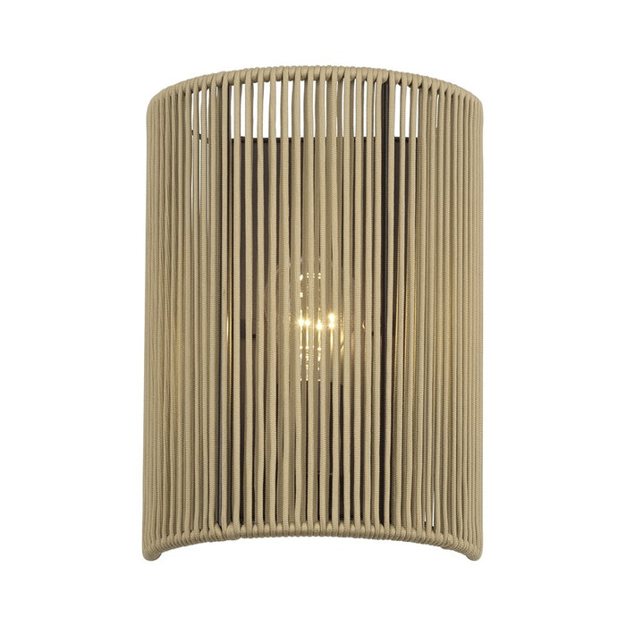 Livex Acordia 1Lt ADA 8" Sconce, Bronze/Venetian Gold Polyester Rope