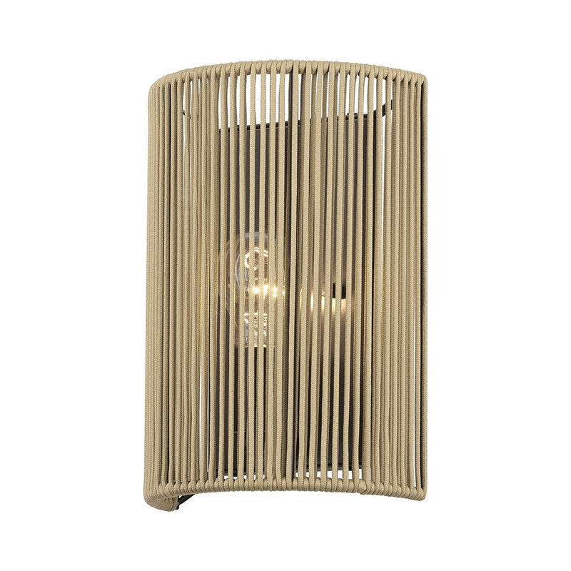 Livex Acordia 1Lt ADA 8" Sconce, Bronze/Venetian Gold Polyester Rope