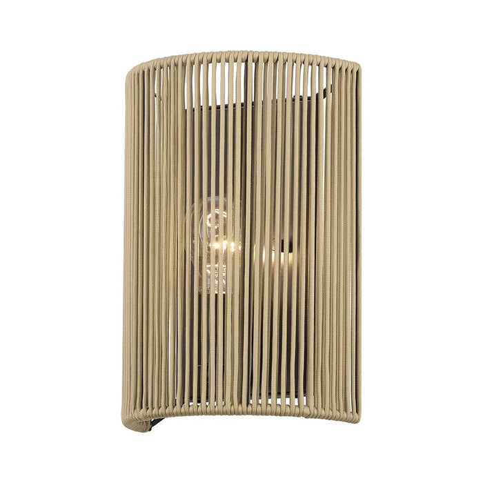 Livex Acordia 1Lt ADA 8" Sconce, Bronze/Venetian Gold Polyester Rope