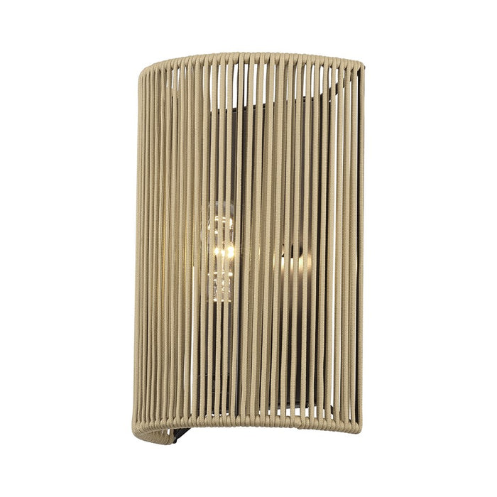 Livex Acordia 1Lt ADA 8" Sconce, Bronze/Venetian Gold Polyester Rope