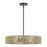 Livex Goldiemesh 4Lt Pendant, Bronze/Venetian Gold Polyester Rope