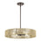 Livex Goldiemesh 4Lt Pendant, Bronze/Venetian Gold Polyester Rope