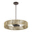 Livex Goldiemesh 4Lt Pendant, Bronze/Venetian Gold Polyester Rope