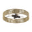 Livex Goldiemesh 4Lt 22" Semi-Flush, Bronze/Gold Polyester