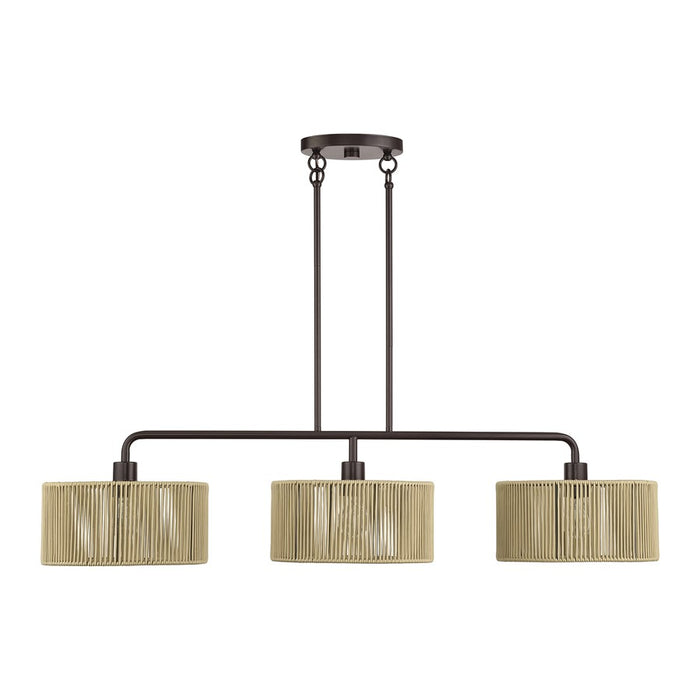 Livex Goldiemesh 3Lt Extra Large Chandelier, Bronze/Gold Polyester