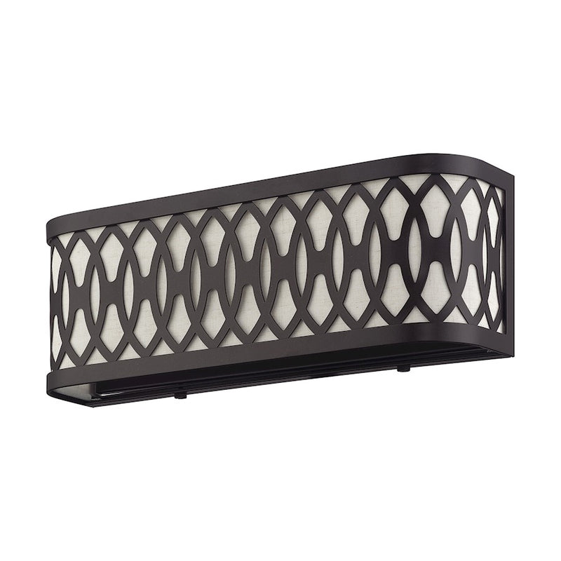Livex Vistaview 2Lt ADA Sconce, English Bronze/Oatmeal
