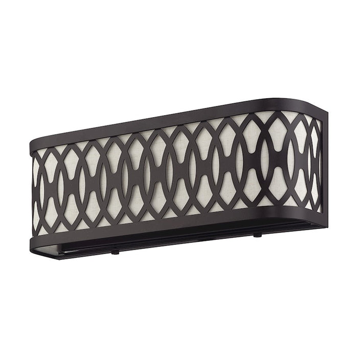 Livex Vistaview 2Lt ADA Sconce, English Bronze/Oatmeal