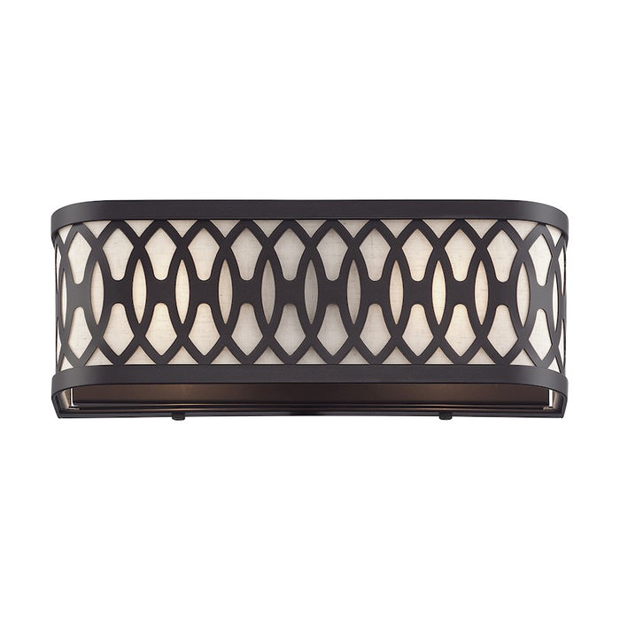 Livex Vistaview 2Lt ADA Sconce, English Bronze/Oatmeal