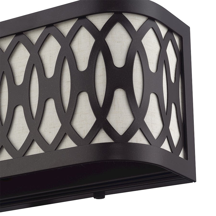 Livex Vistaview 2Lt ADA Sconce, English Bronze/Oatmeal