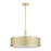 Livex Vistaview 4Lt Pendant Chandelier, Gold/Oatmeal