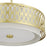 Livex Vistaview 4Lt Pendant Chandelier, Gold/Oatmeal