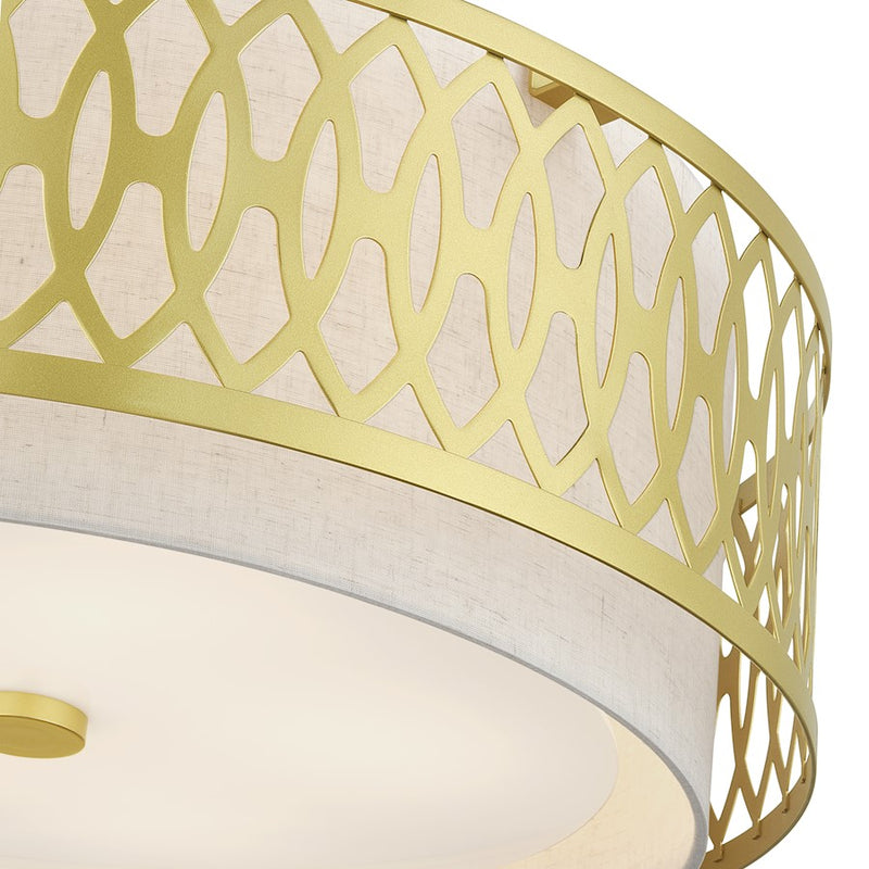 Livex Vistaview 5Lt Pendant Chandelier, Gold/Oatmeal