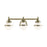 Livex Oldwick Vanity Sconce, Hand Blown Satin Opal White