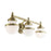 Livex Oldwick Vanity Sconce, Hand Blown Satin Opal White