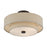 Livex Bellingham 3Lt Large Semi-Flush, Bronze/Parchment Hardback