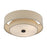 Livex Bellingham 3Lt Large Semi-Flush, Bronze/Parchment Hardback