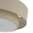 Livex Bellingham 3Lt Large Semi-Flush, Bronze/Parchment Hardback