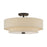 Livex Bellingham 4Lt Large Semi-Flush, Bronze/Parchment Hardback - 58855-07