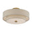 Livex Bellingham 4Lt 18" Semi-Flush, Gold/Parchment Hardback/White