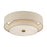 Livex Bellingham 4Lt 18" Semi-Flush, Gold/Parchment Hardback/White