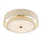 Livex Bellingham 5Lt 22" Semi-Flush, Gold/Parchment Hardback/White