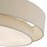 Livex Bellingham 5Lt 22" Semi-Flush, Gold/Parchment Hardback/White