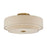 Livex Bellingham 6Lt 30" Semi-Flush, Gold/Parchment Hardback/White