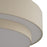 Livex Bellingham 6Lt 30" Semi-Flush, Gold/Parchment Hardback/White
