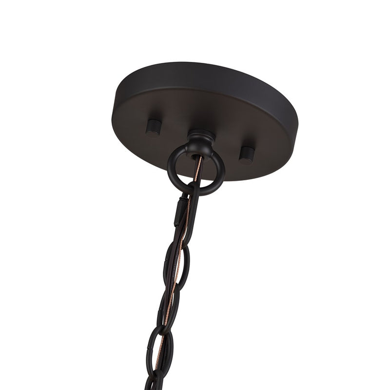 Livex Bellingham 5Lt Pendant Chandelier, Bronze/Parchment Hardback