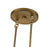 Livex Bellingham 3Lt Medium Chandelier, Gold/Parchment Hardback