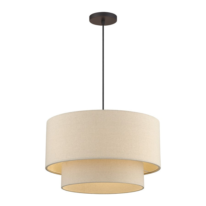Livex Bellingham 3Lt Pendant, Bronze/Parchment Hardback