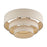 Livex Bellingham 4Lt 21" Semi-Flush, Bronze/Parchment Hardback