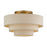 Livex Bellingham 4Lt 21" Semi-Flush, Gold/Parchment Hardback - 58876-48