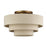 Livex Bellingham 4Lt 21" Semi-Flush, Gold/Parchment Hardback
