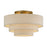 Livex Bellingham 4Lt 21" Semi-Flush, Gold/Parchment Hardback