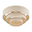 Livex Bellingham 4Lt 21" Semi-Flush, Gold/Parchment Hardback