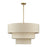 Livex Bellingham 8Lt 32" Pendant Chandelier, Gold/Parchment Hardback