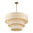 Livex Bellingham 8Lt 32" Pendant Chandelier, Gold/Parchment Hardback
