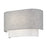 Livex Brookmeade 2Lt ADA Sconce, Nickel/Urban Gray/White/White Fabric