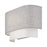 Livex Brookmeade 2Lt ADA Sconce, Nickel/Urban Gray/White/White Fabric